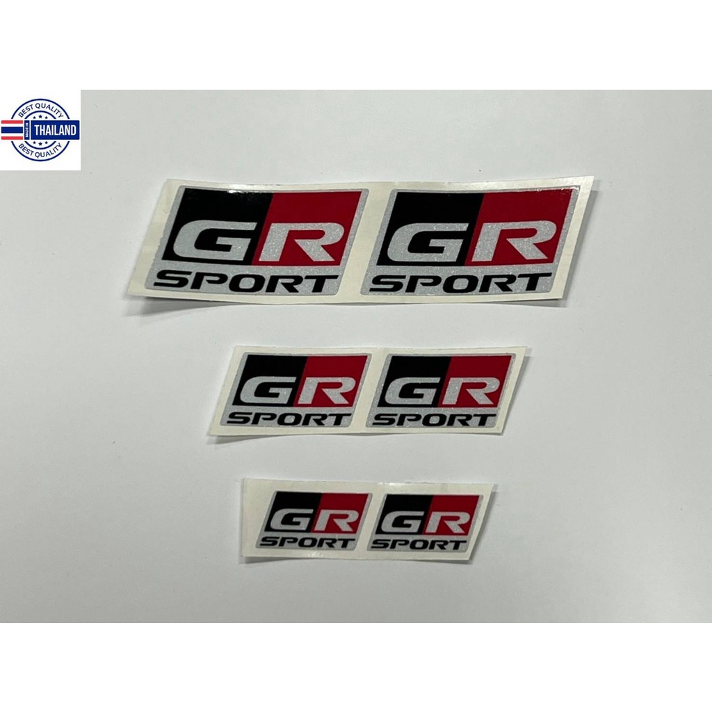 สติ๊กเกอร์ สะท้อนแสง คำว่า GR SPORT ติดรถ แต่งรถ TOYOTA HILUX REVO GR SPORT GAZOO RACING SPORT โตโยต้า รีโว้ sticker สวย