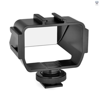 {Titi} Andoer Universal Camera Selfie Vlog Flip Up Mirror Screen with 3 Cold Shoe Mounts for Installing Microphone Mini LED Light Compatible with    A6000/A6300/A6500/A72 Serie