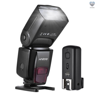 {Titi} Andoer AD560 IV 2.4G แฟลชสปีดไลท์ไร้สาย GN50 พร้อมทริกเกอร์แฟลช สําหรับกล้อง DSLR