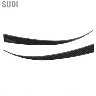 Sudi 1 Pair Rear Light Eyebrow Trim Strips Soft Carbon Fiber Decal Car Decorative  Fit For Honda Civic 2016-2019