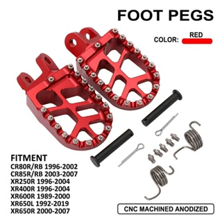 ที่เหยียบเท้าอลูมิเนียมอัลลอยด์ CNC อุปกรณ์เสริม สําหรับรถจักรยานยนต์ XR250 400 600R KLX250 Off-Road