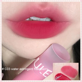 Oulesong Matte Velvet Lip Gloss Soft Mist Nude ช็อกโกแลตลิปสติก Moisturizing Smooth High Color Rendering Long Lasting Lip แต่งหน้า JOYFEEL