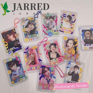 Jarred ฟิล์มกันรอยโฟโต้การ์ด แนวตั้ง แนวนอน พร้อมสายโซ่คล้อง สําหรับการ์ดรูปภาพไอดอล