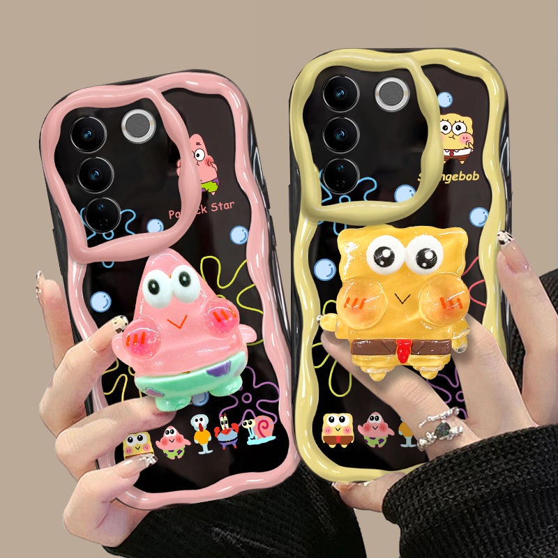 เคสโทรศัพท์มือถือ ซิลิโคน กันกระแทก พร้อมที่ตั้งวาง สําหรับ Vivo x80 x80pro x90 x90pro v21e y73 v23 