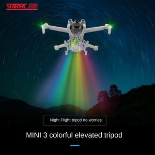 Startrc DJI Mini 3 ไฟ LED ส่องสว่าง ขาตั้งกล้อง ขาตั้งลงจอด เพิ่มความสูง ขาตั้งกล้อง กันกระแทก กันกระแทก ขาตั้งฝึกอบรม