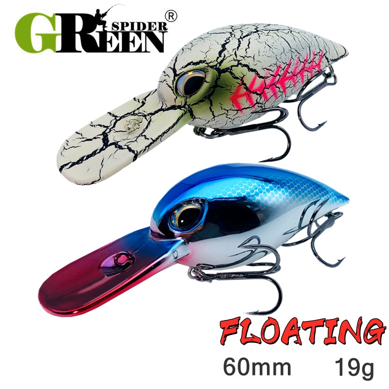 Greenspider ใหม่ เหยื่อตกปลาประดิษฐ์ 19 กรัม 6 ซม.