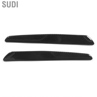 Sudi Car Door Sill Scuff   2pcs Carbon Fiber Front Built‑In Threshold Cover Trim Fit for Romeo Giulia 2015‑2020