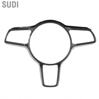 Sudi Carbon Fiber Interior Steering Wheel Cover Trim Fit for Porsche Paramela/Macan/Cayenne