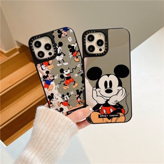 Casetify เคสโทรศัพท์มือถือ ซิลิโคนนิ่ม แบบป้องกันเต็มเครื่อง ลายมิกกี้ ดิสนีย์น่ารัก แฟชั่น สําหรับ เคสไอโฟน IPhone 13 14 Pro Max 12 Mini 11 Pro Max X Xr Xs Max 14 Plus 15 Pro Max Case