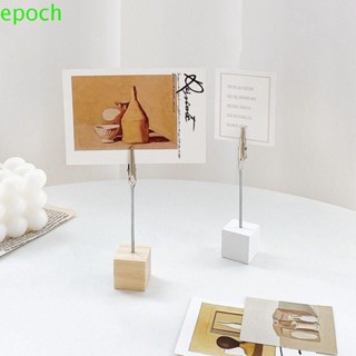 Epoch ฐานไม้โลหะ ขนาดเล็ก แฮนด์เมด DIY สําหรับหนีบการ์ด เมโม่