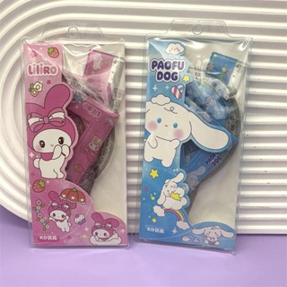 ไม้บรรทัด ทรงสามเหลี่ยม ลาย Sanrio Kuromi Cinnamoroll น่ารัก เครื่องเขียน สําหรับเด็ก