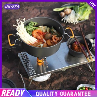 [Iniyexa] ชุดเครื่องครัว หม้อ มีด้ามจับ สําหรับปิกนิก บาร์บีคิว ตกปลา