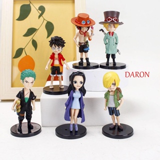 Daron โมเดลฟิกเกอร์การ์ตูนอนิเมะ Luffy Ace Hancoc Zoro ของเล่นสําหรับเด็ก