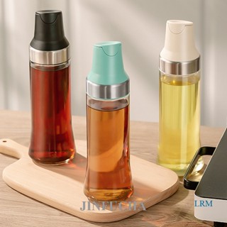 Jinfucha โหลแก้วใส่น้ํามัน ซีอิ๊ว แบบเปิด ปิดอัตโนมัติ ขนาด 500 มล.