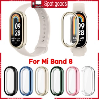 Xi สําหรับ Mi-Band 8 กันกระแทก ป้องกันรอยขีดข่วน นิ่ม TPU กรอบ กันชน เคส