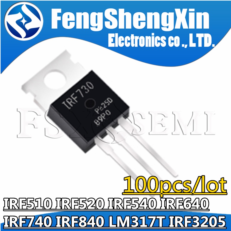 ทรานซิสเตอร์ IRF510 IRF520 IRF540 IRF640 IRF740 IRF840 LM317T เป็น -220 เป็น 220 IRF840PBF IRF510PBF