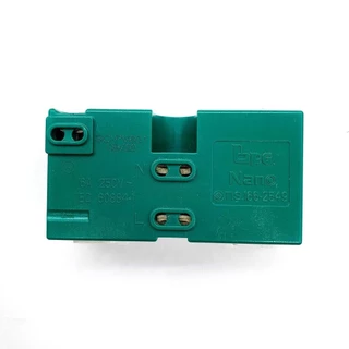 ชุด 2x4 กราวน์คู่ แนวตั้ง NANO นาโน แบบขันน๊อต พร้อมบ็อกลอย หน้ากาก ครบชุด ชุดปลั๊กกาวคู่ ปลั๊ก กาวคู่ เต้ารับ