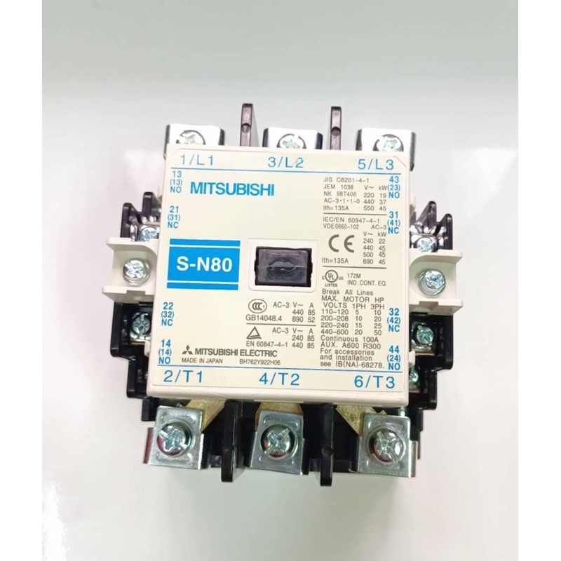 สุดคุ้ม แพ็กเกจใหม่ แมกเนติก Mitsubishi SN80 S-N80 220VAC ของใหม่‼️ `ออกบิลได้