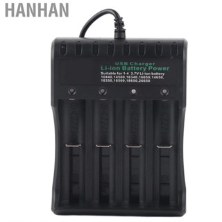 Hanhan DC4.2V 4 Slot Rechargeable Bay With USB Cable Fit For 3.7V Li‑