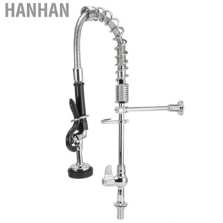 Hanhan G1/2in Sink Faucet  Thread Single Cold with Pull Down Sprayer for Home Kitchen Bar Counter Supplies