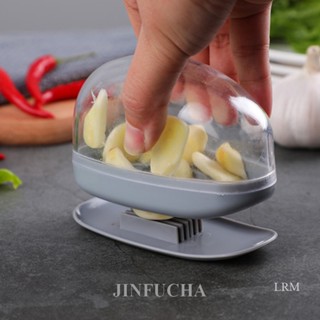 Jinfucha 2-In-1 เครื่องสไลด์กระเทียม ขนาดเล็ก ของใช้ในครัวเรือน เครื่องบดกระเทียม เครื่องมือทําอาหาร แมนนวลกด กระเทียมบด ขูด อุปกรณ์ครัว