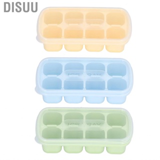 Disuu 8 Grid Ice Tray With Lid  Grade Household Mold For Home Kitche