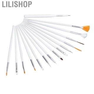 Lilishop 15Pcs Cookies Brushes Set Soft Bristles Comfortable Handle Sugar DIY Tools