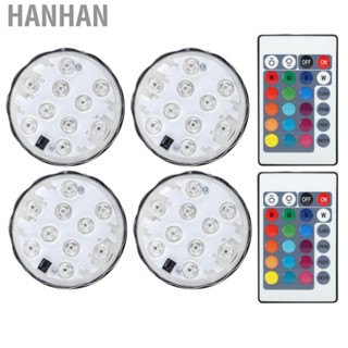 Hanhan Underwater Light  RGB Pool Submersible for Outdoor Decoration Fish Tanks Bars Parties