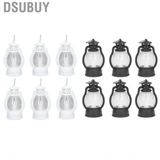 Dsubuy 6Pcs Electric Lantern Vintage Lamp  Operated Light Party Decoration