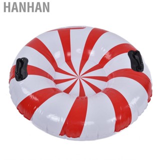 Hanhan Snow Tube Red+White Round Winter Adult Pvc Inflatable Skiing