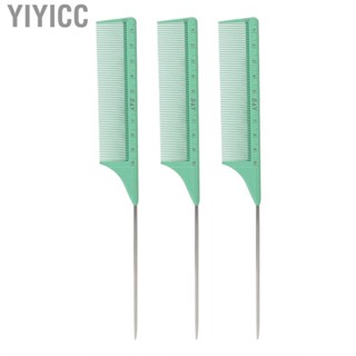 Yiyicc Tail Comb Set  3PCS Hair Parting Styling Ergonomic for Home