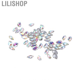 Lilishop 50Pcs Jewelry Rhinestone 4x6mm Decorative Clothes Decoration Free Shipping