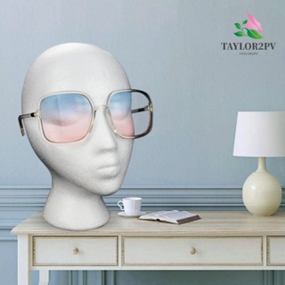 Taylor2pv โมเดลหัวโฟม ที่วางโชว์แว่นตา โพลีสไตรีน สีขาว สําหรับผู้หญิง