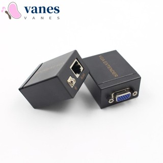 Vanes1 อะแดปเตอร์รับส่งสัญญาณ VGA 60 เมตร VGA เป็น RJ45 VGA สําหรับคอมพิวเตอร์ โปรเจคเตอร์ โทรทัศน์ แล็ปท็อป