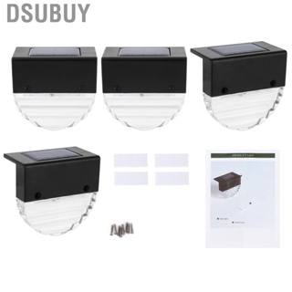 Dsubuy 4Pcs Solar Deck Lights   Colorful  Stairway Yard Warm Dual‑Mode Fence Garden