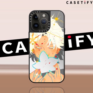 Casetify เคสโทรศัพท์มือถือกระจก ลายดอกไม้เทพเจ้า Mars God สําหรับ iPhone14ProMax iP13Pro 13 iPhone11 12Promax 13Promax 12 13 14