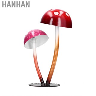 Hanhan Iron Mushroom Ornament  Courtyard Balcony Decor Gardening Outdoor BS