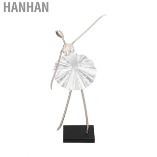 Hanhan Ballet Girl Figurine Wrought Iron Statue Sculpture Home Dance Room Decor BS