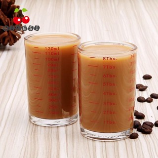 Nicesi ถ้วยตวงกาแฟเอสเปรสโซ่ 120 มล. สีแดง 2 ชิ้น