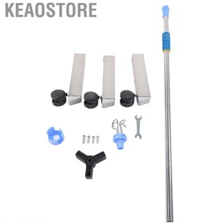 Keaostore Stainless Steel IV Pole Adjustable Drip Stand Infusion &amp;Hook Wheel For Clinic