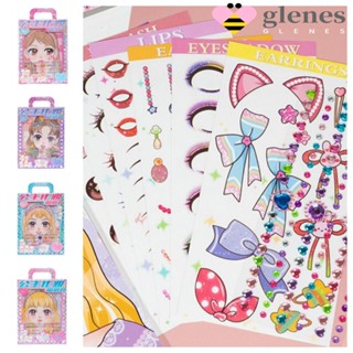 Glenes สติกเกอร์ ลายเจ้าหญิง สวยงาม สไตล์เกาหลี สําหรับทําเครื่องประดับ หนังสือ Y2K