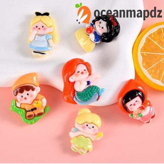 Oceanmapdz Andersen Fairy Tale Princess Doll, อุปกรณ์กาวครีม แฮนด์เมด วัสดุเรซิ่น ตกแต่งการ์ตูนจําลอง Diy ทําวัสดุ