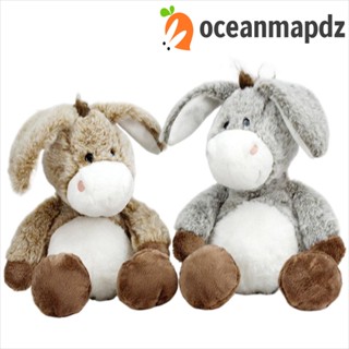 Oceanmapdz ตุ๊กตาลา การ์ตูน PP ผ้าฝ้าย แบบนิ่ม 34 ซม. ของขวัญสําหรับเด็ก