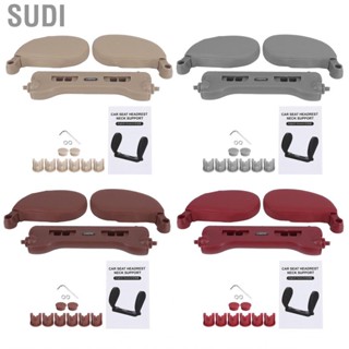 Sudi Headrest Pillow  Seats Comfortable PU Leather Head Neck Side Travel Sleeping Support Protect for Kids Elders