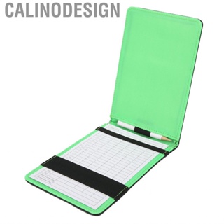 Calinodesign Scorecard Holder PU Cover Score Book Keeper Protector  With Pen Acce