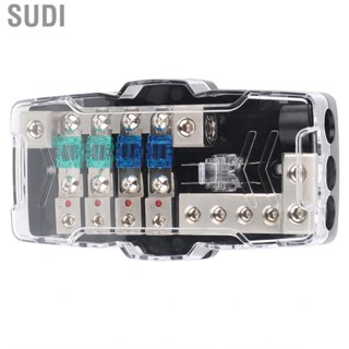 Sudi Fuse Box Automotive Car Audio Stereo Multi‑Functional 4 Way Distribution Holder with  for SUV ATV UTV