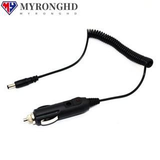 Myronghd สายชาร์จวิทยุสื่อสาร DC 12V แบบสปริง ทนทาน สําหรับรถยนต์