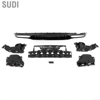 Sudi Rear Diffuser  with Tail Tip Quad Exhaust Tips Chrome for Replacement Car