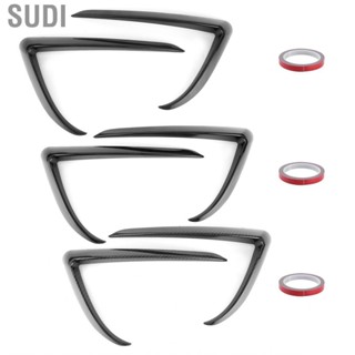 Sudi Front Foglight Eyebrow Eyelids Cover Trim Auto Fit for Tesla Model 3 Fog Light ABS Car Styling