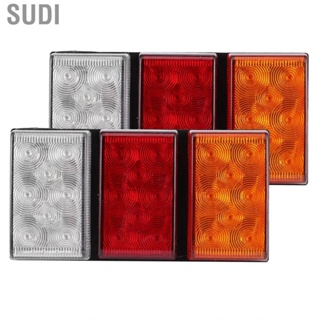 Sudi ABS Rear Light  Truck Car Taillight 24LED 3‑Color Lamp Warning for Trucks Caravans 10‑30V